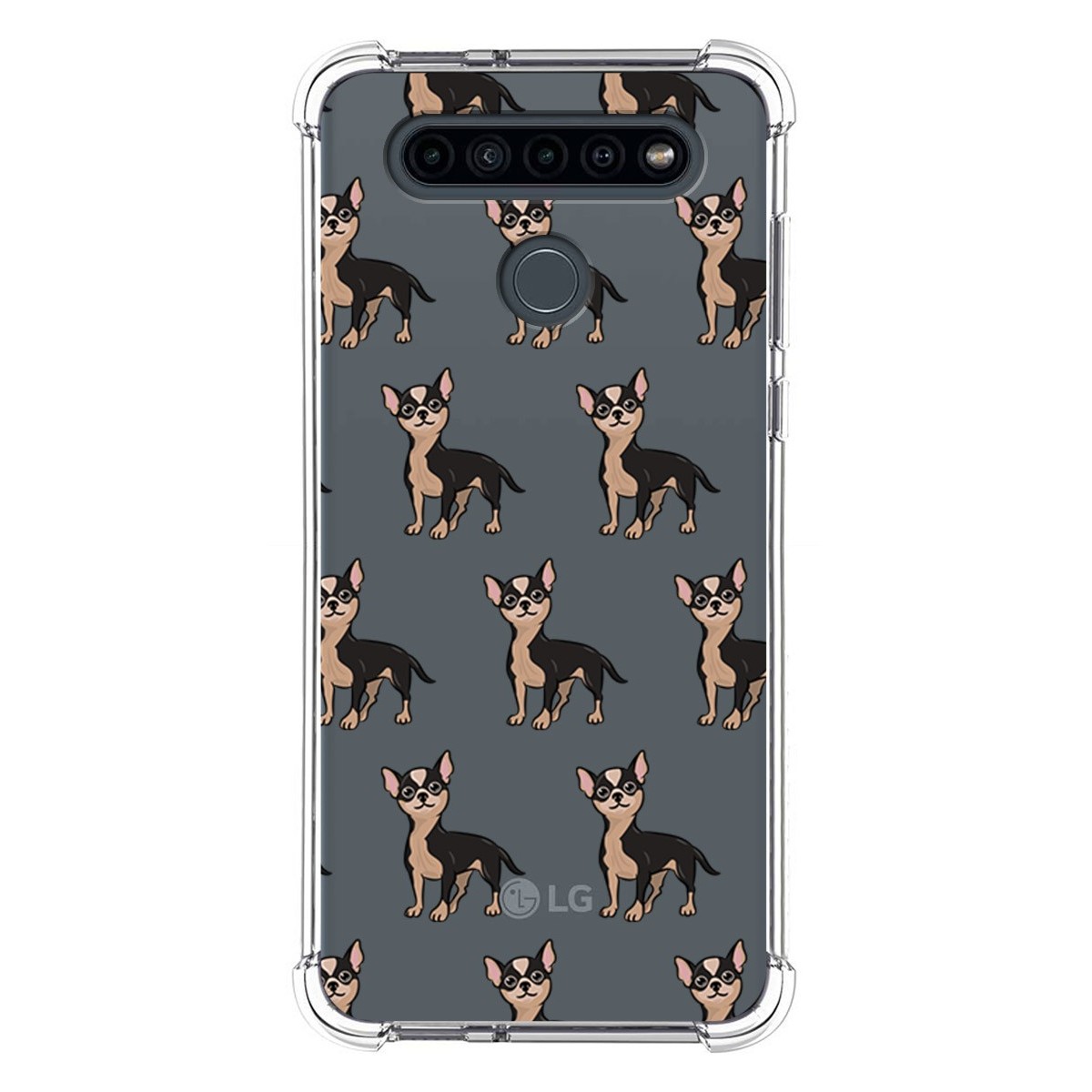 Funda Silicona Antigolpes para Lg K41s diseño Perros 11 Dibujos
