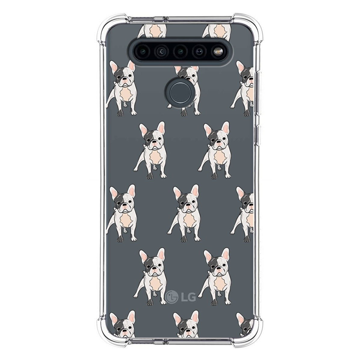Funda Silicona Antigolpes para Lg K41s diseño Perros 12 Dibujos