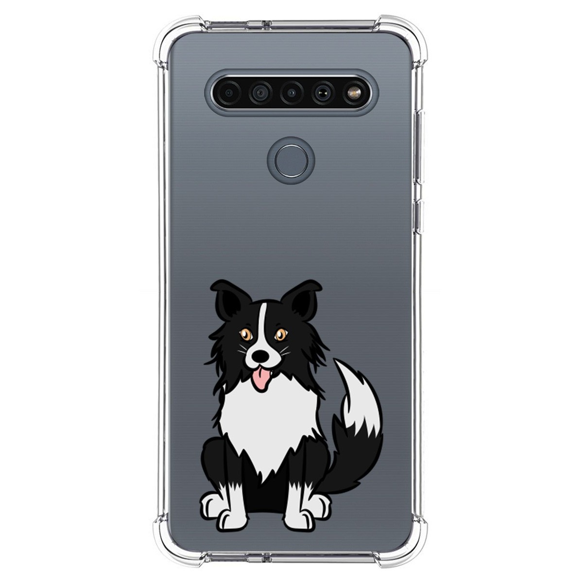 Funda Silicona Antigolpes para Lg K61 diseño Perros 01 Dibujos