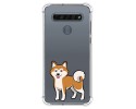 Funda Silicona Antigolpes para Lg K61 diseño Perros 02 Dibujos