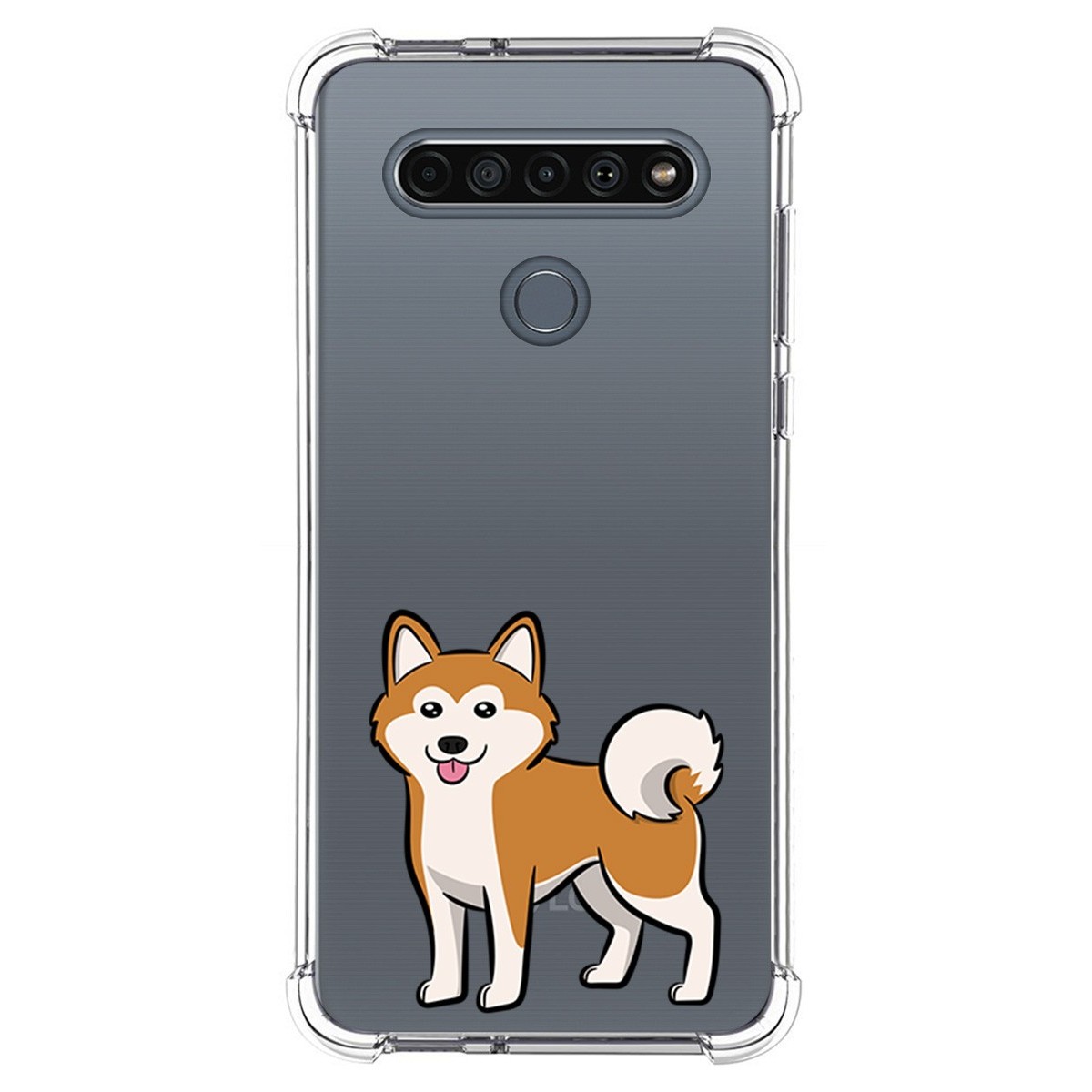 Funda Silicona Antigolpes para Lg K61 diseño Perros 02 Dibujos