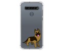 Funda Silicona Antigolpes para Lg K61 diseño Perros 03 Dibujos