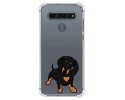 Funda Silicona Antigolpes para Lg K61 diseño Perros 04 Dibujos