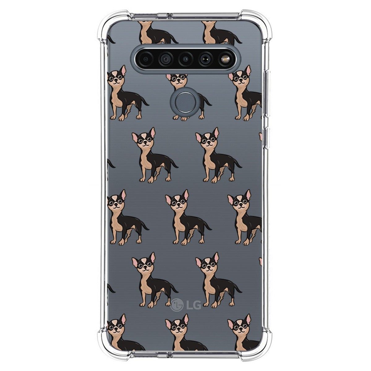 Funda Silicona Antigolpes para Lg K61 diseño Perros 11 Dibujos