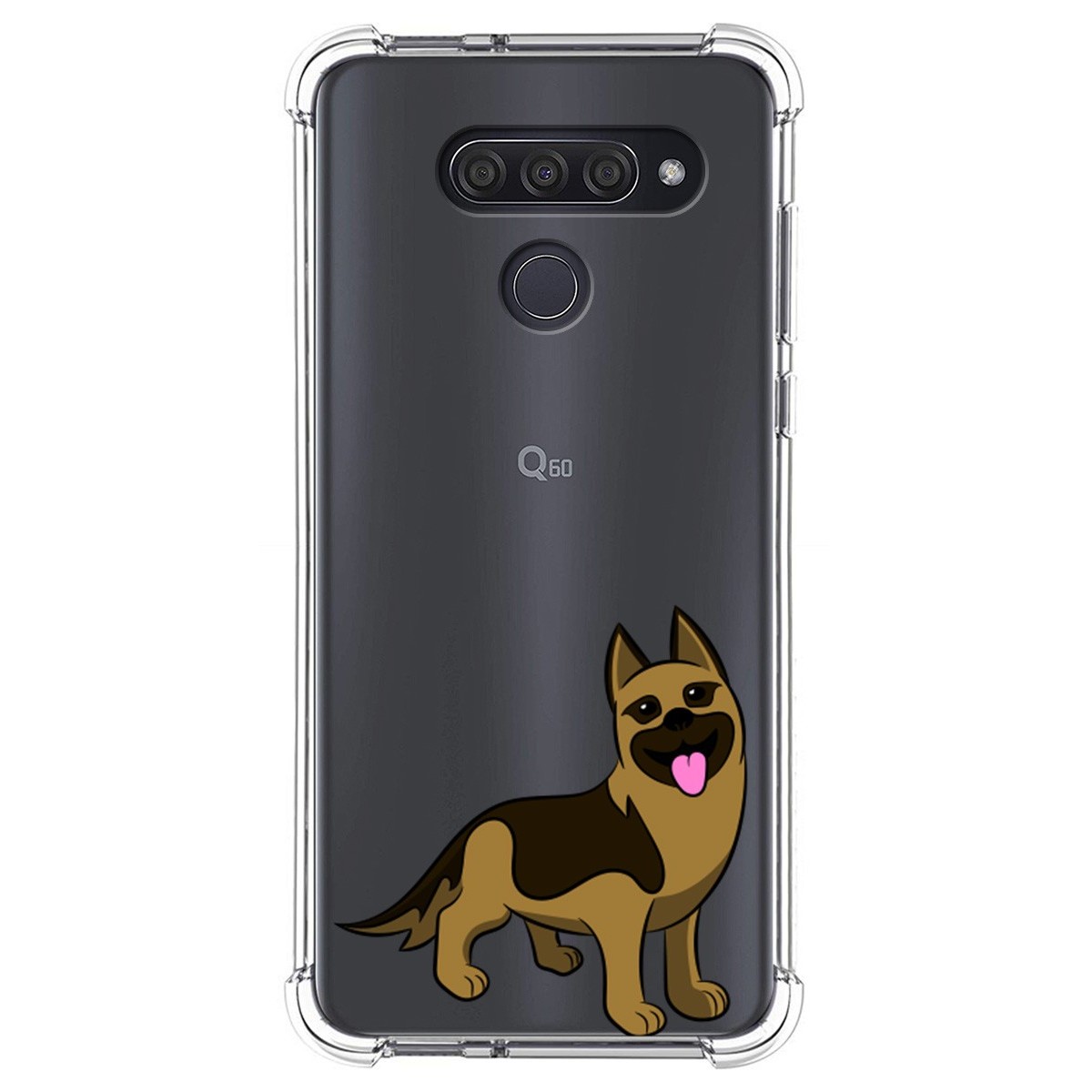 Funda Silicona Antigolpes para Lg Q60 / K50 diseño Perros 03 Dibujos