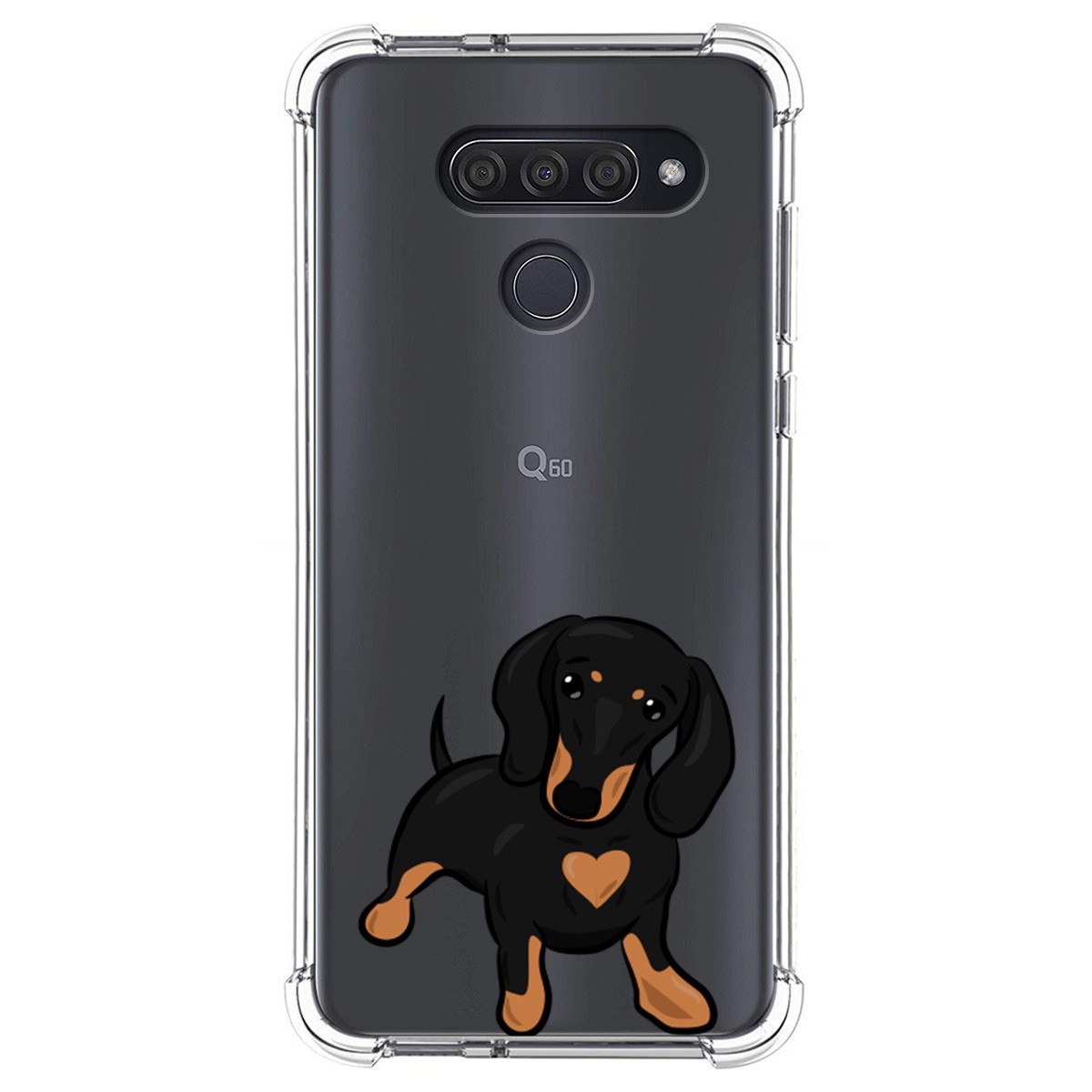 Funda Silicona Antigolpes para Lg Q60 / K50 diseño Perros 04 Dibujos
