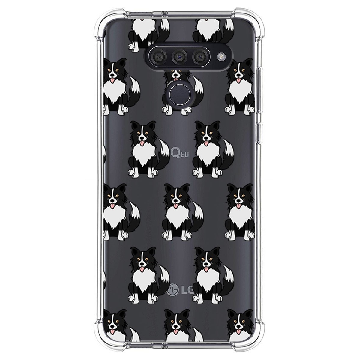Funda Silicona Antigolpes para Lg Q60 / K50 diseño Perros 07 Dibujos