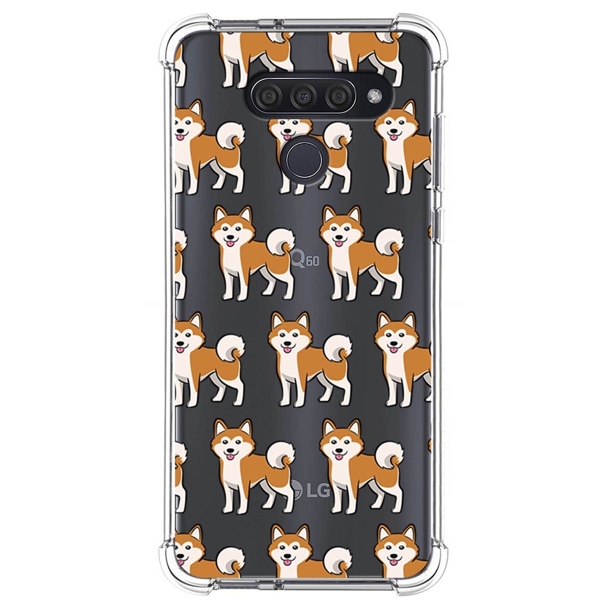 Funda Silicona Antigolpes para Lg Q60 / K50 diseño Perros 08 Dibujos