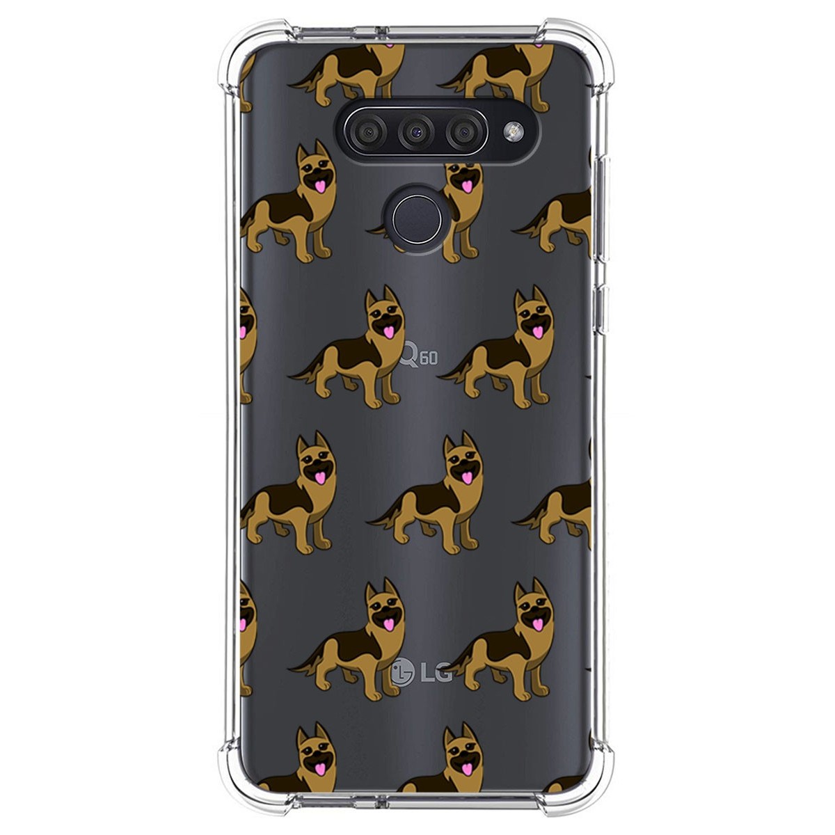 Funda Silicona Antigolpes para Lg Q60 / K50 diseño Perros 09 Dibujos