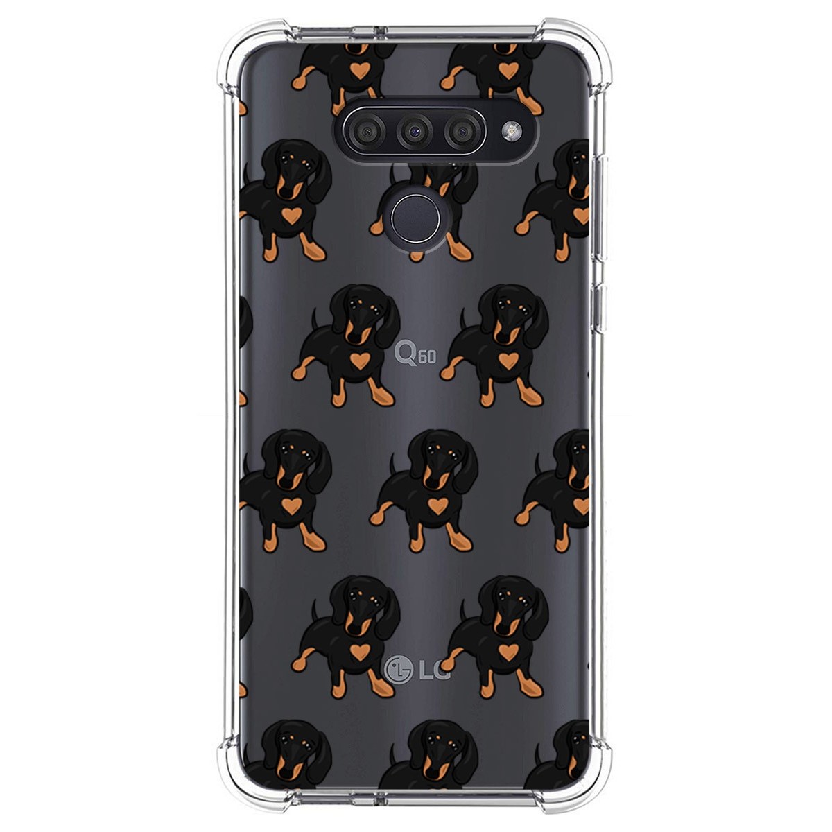 Funda Silicona Antigolpes para Lg Q60 / K50 diseño Perros 10 Dibujos