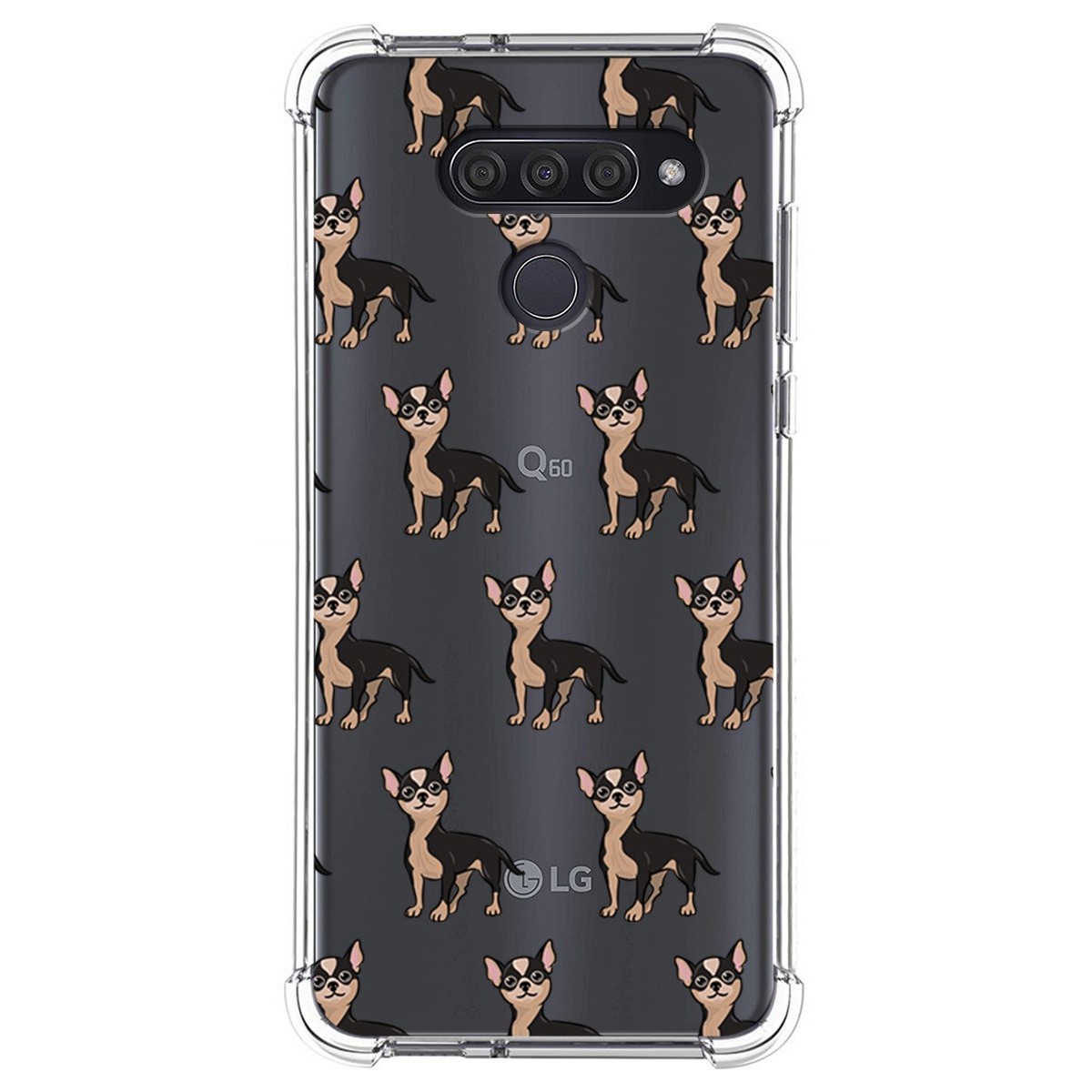 Funda Silicona Antigolpes para Lg Q60 / K50 diseño Perros 11 Dibujos
