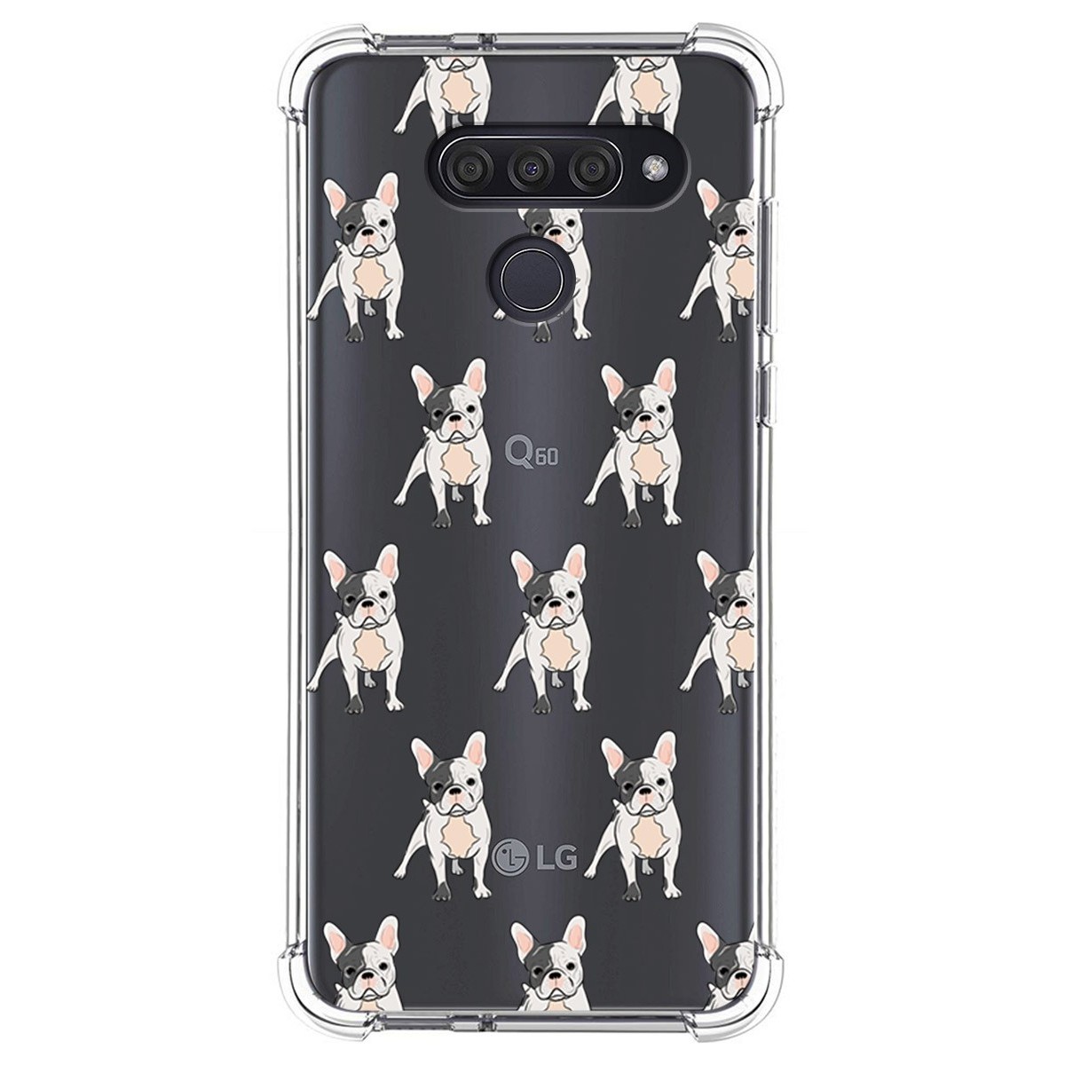 Funda Silicona Antigolpes para Lg Q60 / K50 diseño Perros 12 Dibujos