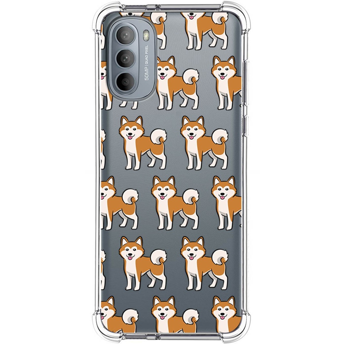Funda Silicona Antigolpes para Motorola Moto G31 diseño Perros 08 Dibujos