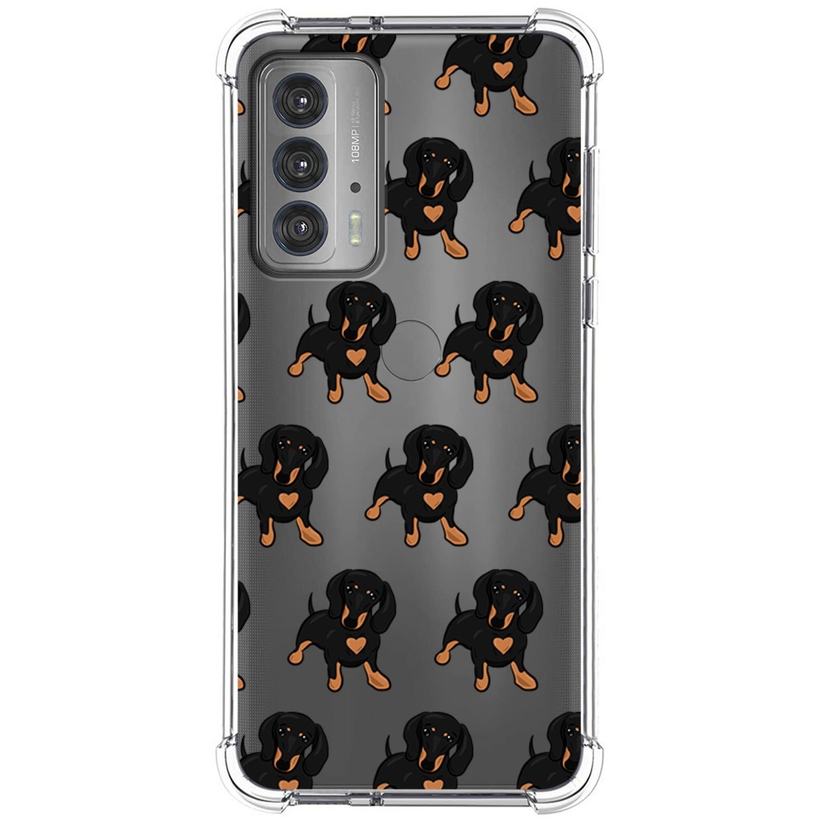 Funda Silicona Antigolpes para Motorola Edge 20 diseño Perros 10 Dibujos
