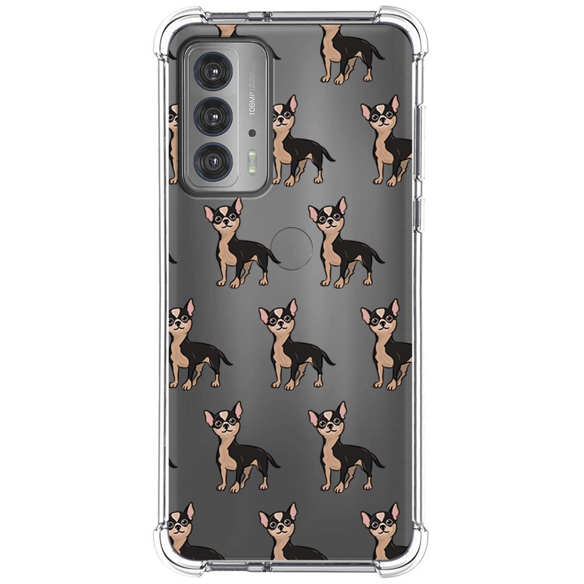 Funda Silicona Antigolpes para Motorola Edge 20 diseño Perros 11 Dibujos