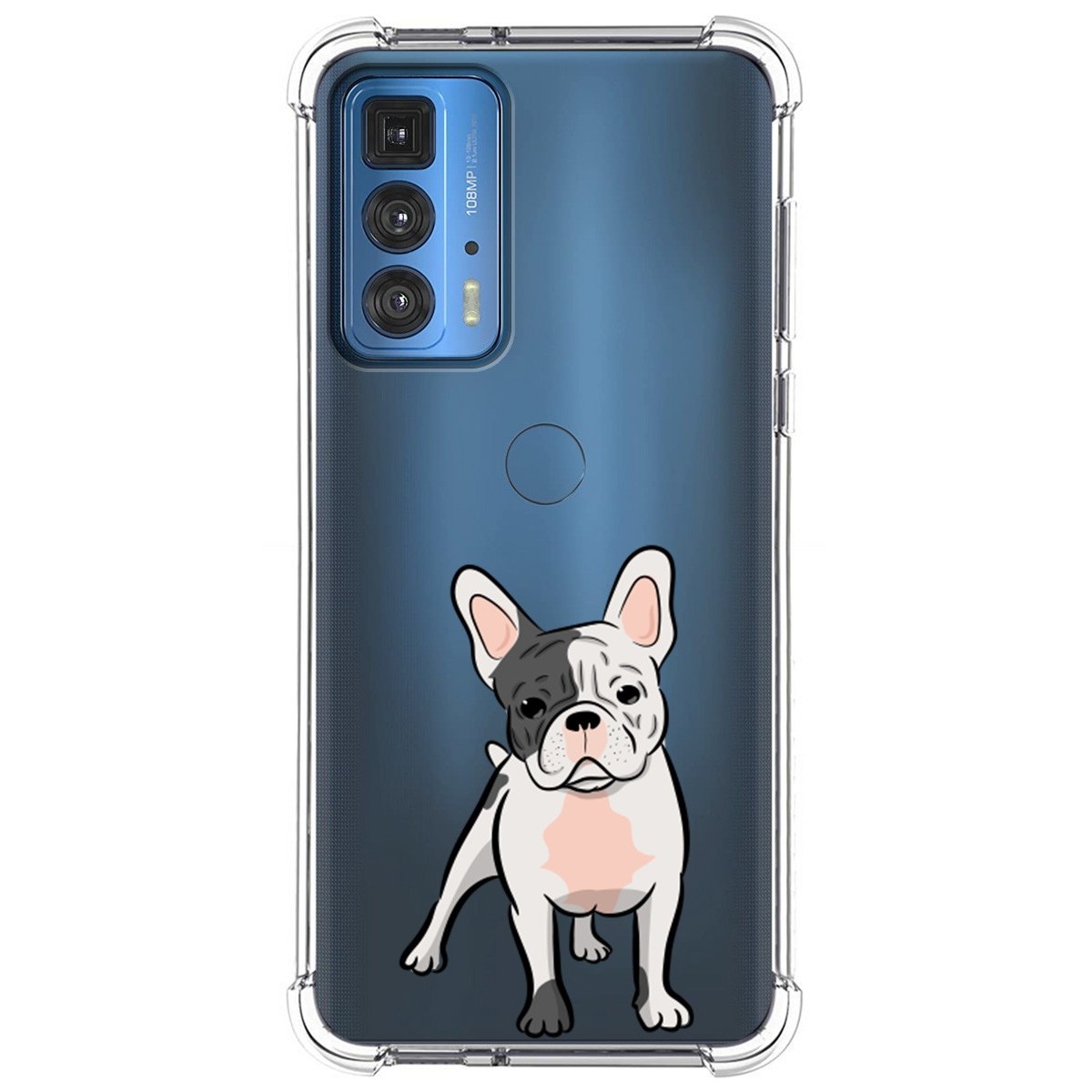 Funda Silicona Antigolpes para Motorola Edge 20 Pro diseño Perros 06 Dibujos