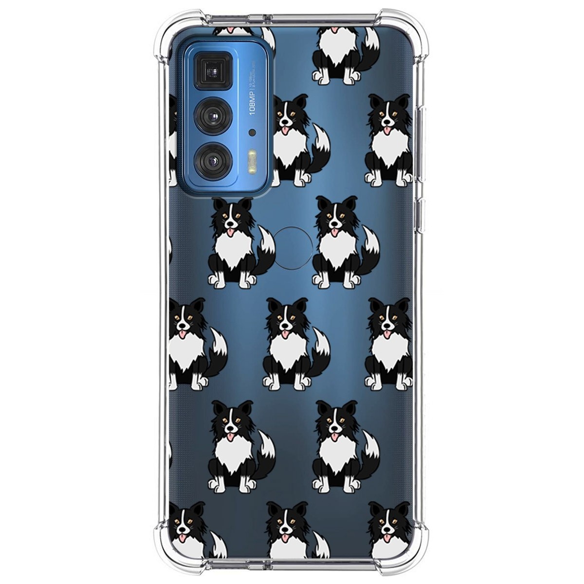 Funda Silicona Antigolpes para Motorola Edge 20 Pro diseño Perros 07 Dibujos