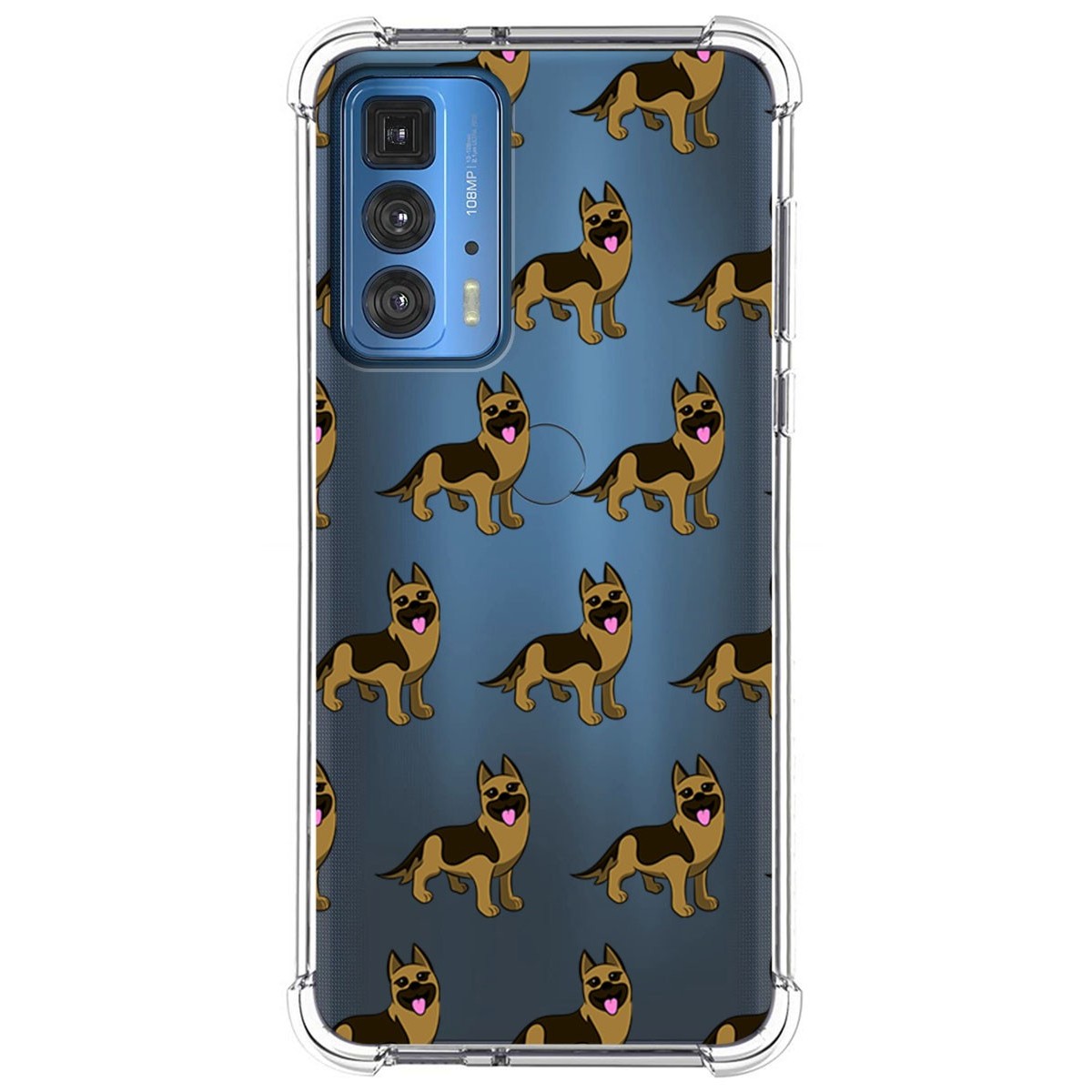 Funda Silicona Antigolpes para Motorola Edge 20 Pro diseño Perros 09 Dibujos