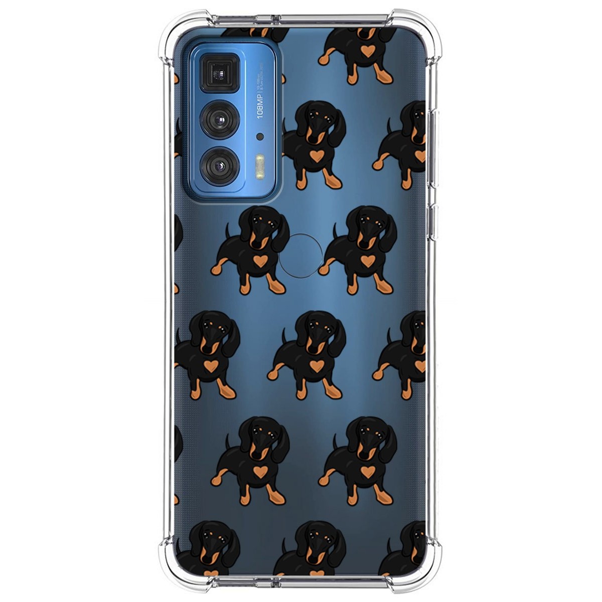 Funda Silicona Antigolpes para Motorola Edge 20 Pro diseño Perros 10 Dibujos