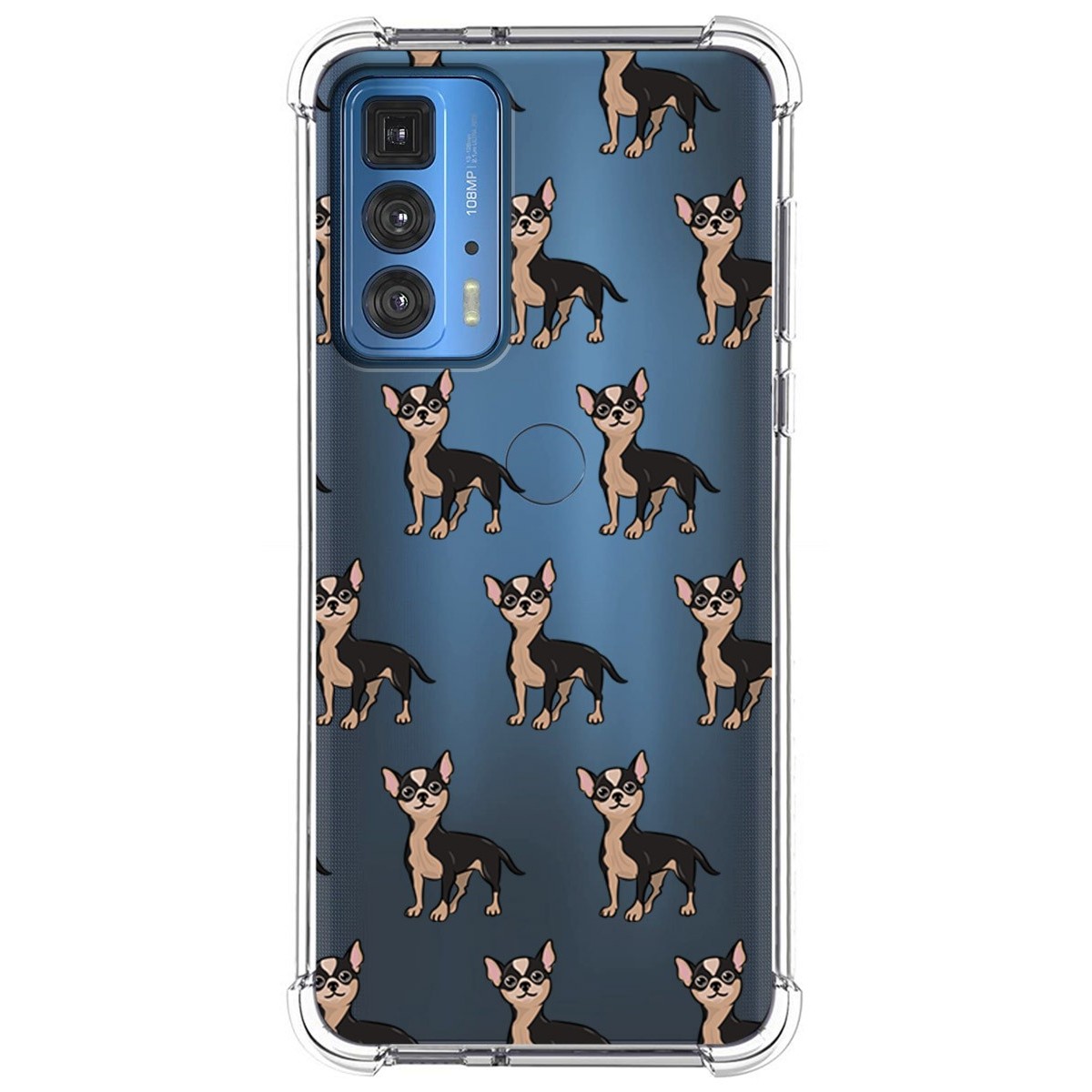Funda Silicona Antigolpes para Motorola Edge 20 Pro diseño Perros 11 Dibujos