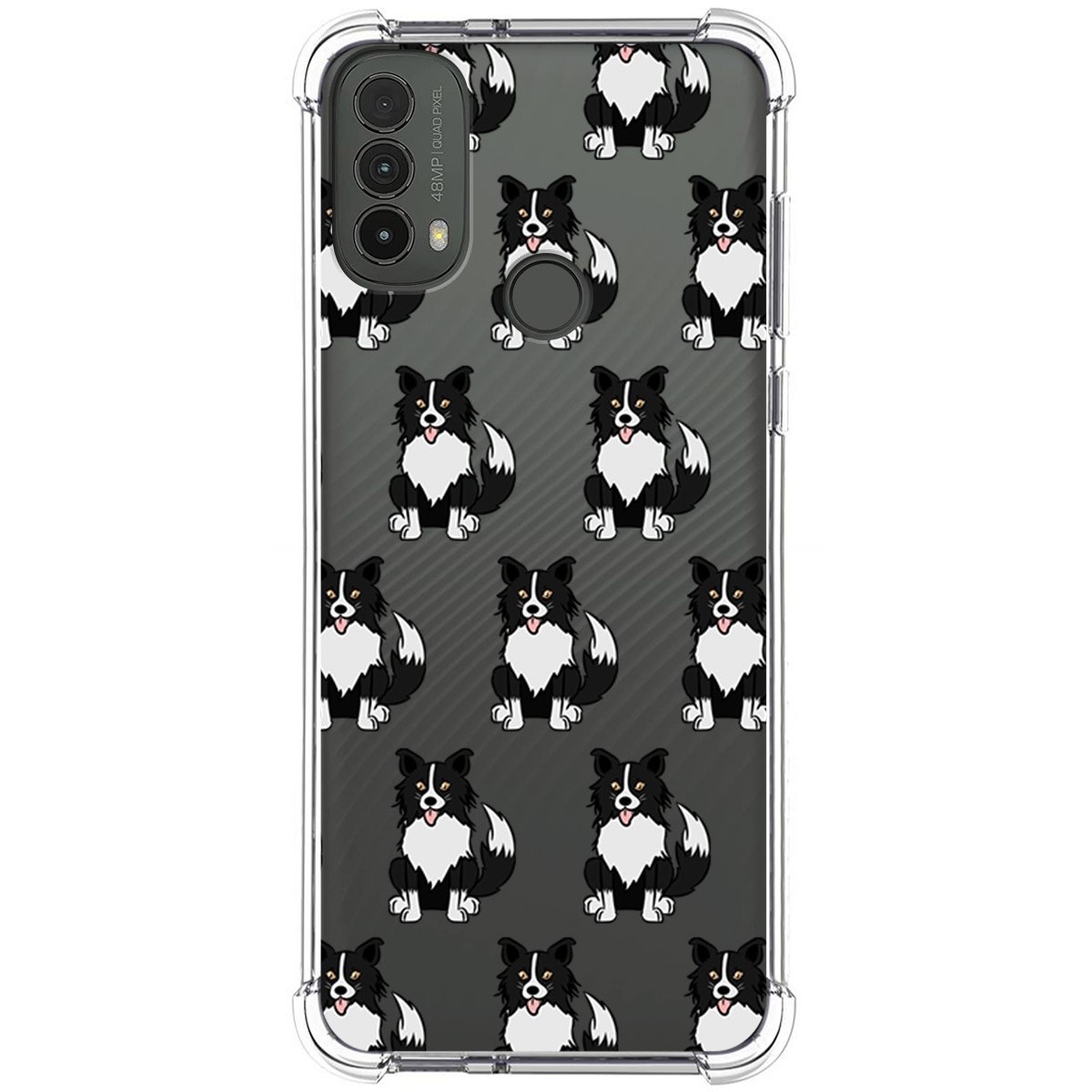 Funda Silicona Antigolpes para Motorola Moto E40 diseño Perros 07 Dibujos