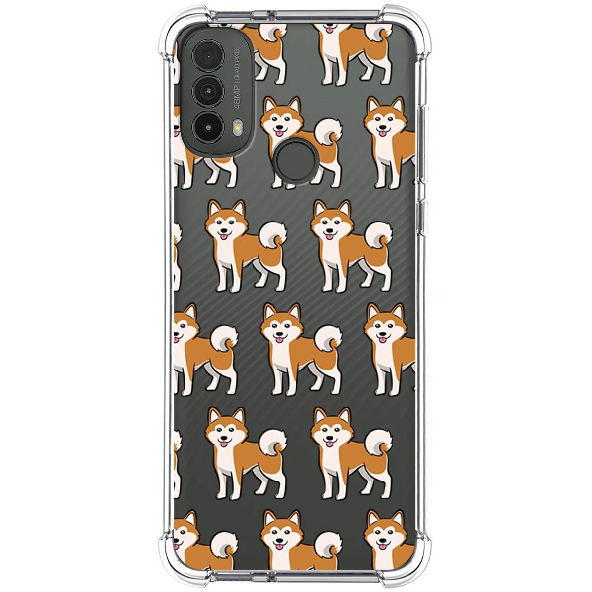 Funda Silicona Antigolpes para Motorola Moto E40 diseño Perros 08 Dibujos