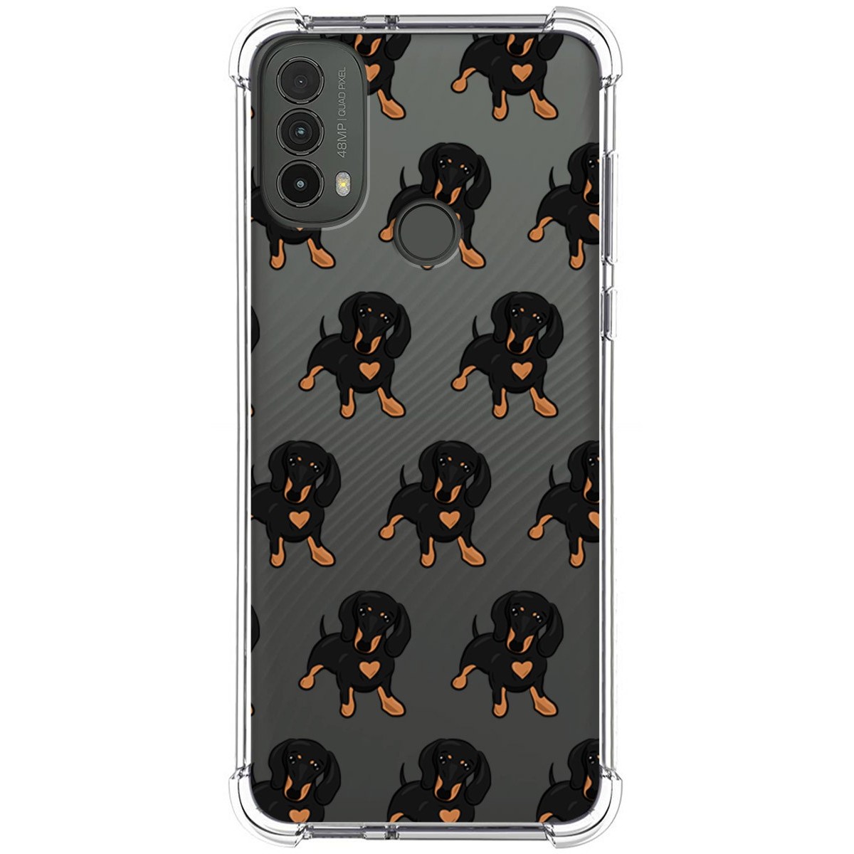 Funda Silicona Antigolpes para Motorola Moto E40 diseño Perros 10 Dibujos