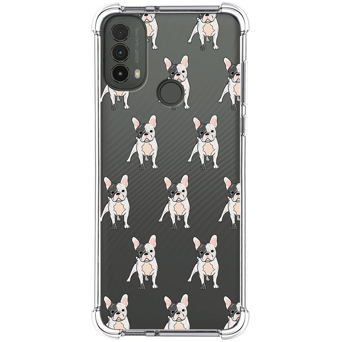 Funda Silicona Antigolpes para Motorola Moto E40 diseño Perros 12 Dibujos
