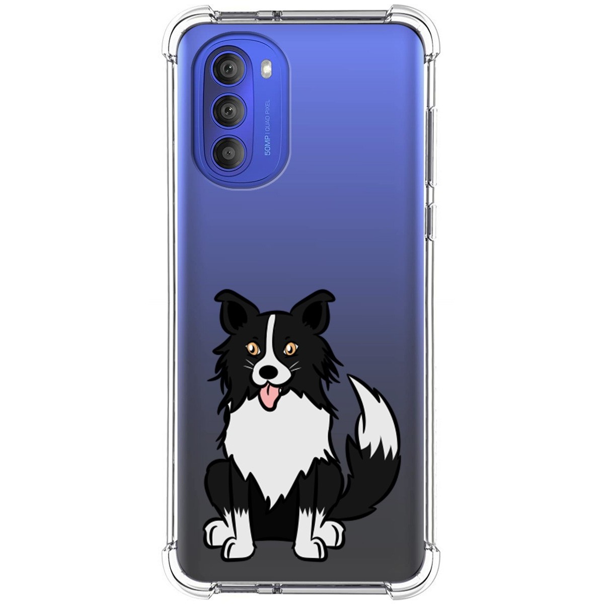 Funda Silicona Antigolpes para Motorola Moto G51 diseño Perros 01 Dibujos