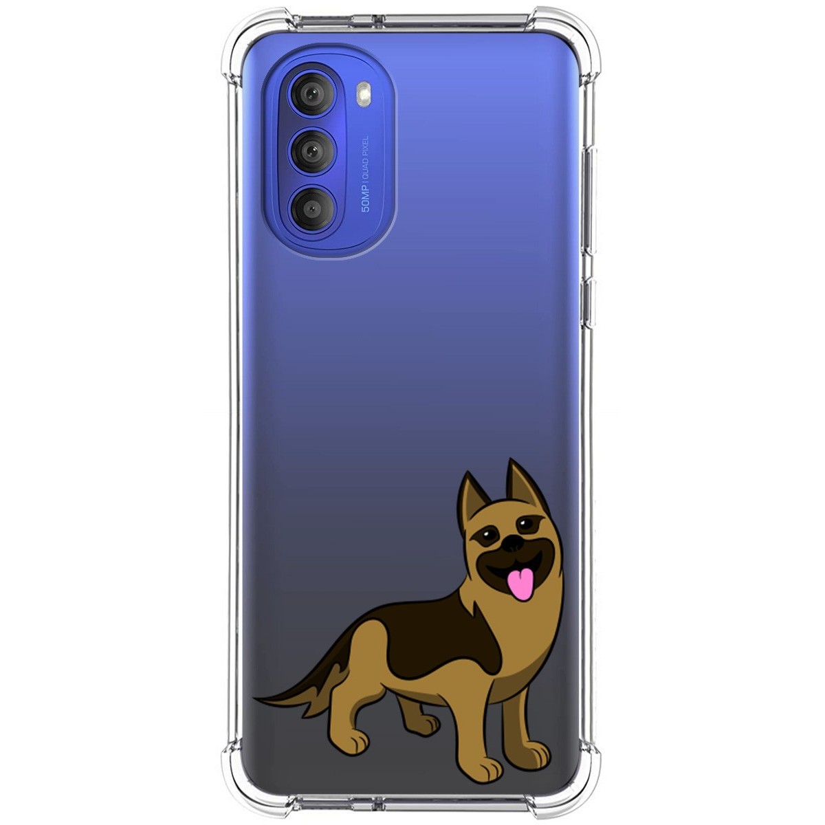Funda Silicona Antigolpes para Motorola Moto G51 diseño Perros 03 Dibujos