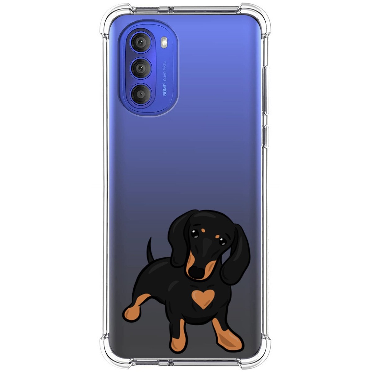 Funda Silicona Antigolpes para Motorola Moto G51 diseño Perros 04 Dibujos