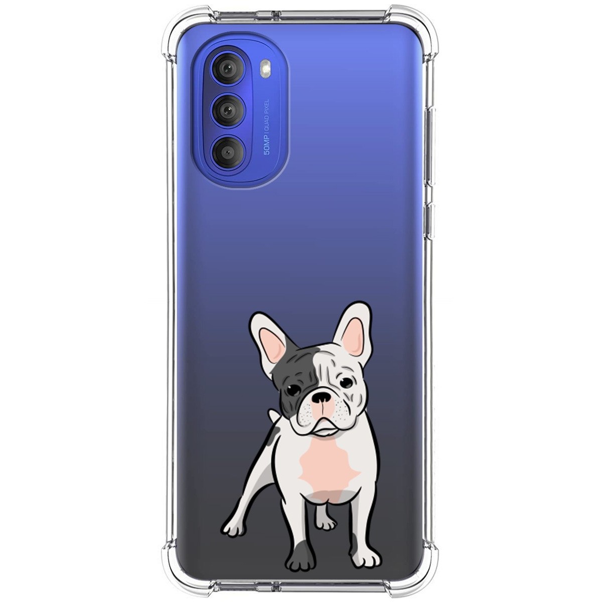 Funda Silicona Antigolpes para Motorola Moto G51 diseño Perros 06 Dibujos