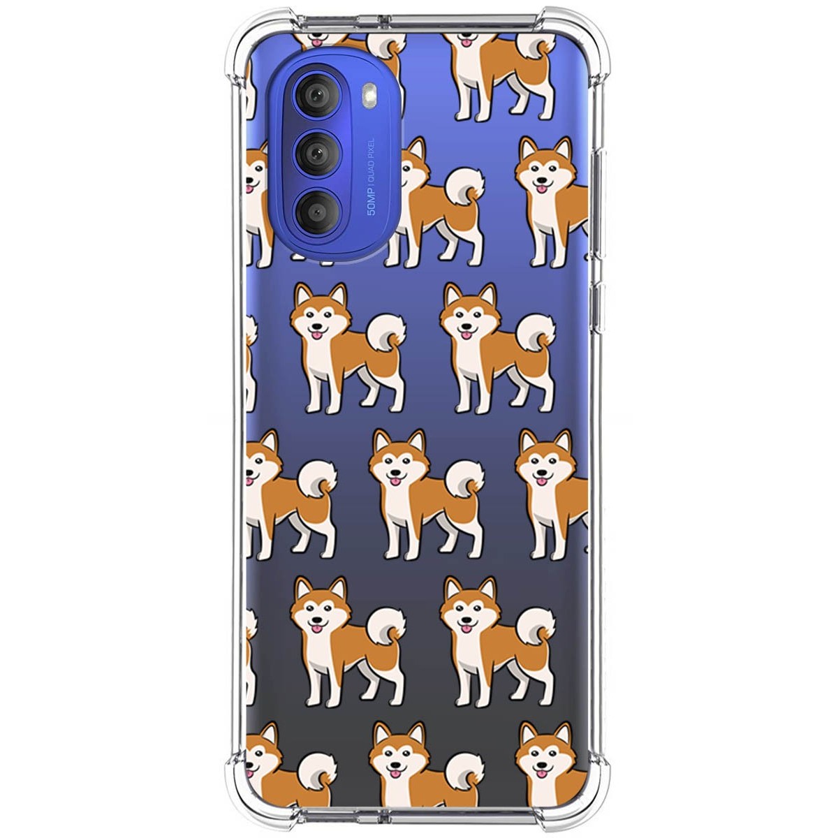 Funda Silicona Antigolpes para Motorola Moto G51 diseño Perros 08 Dibujos
