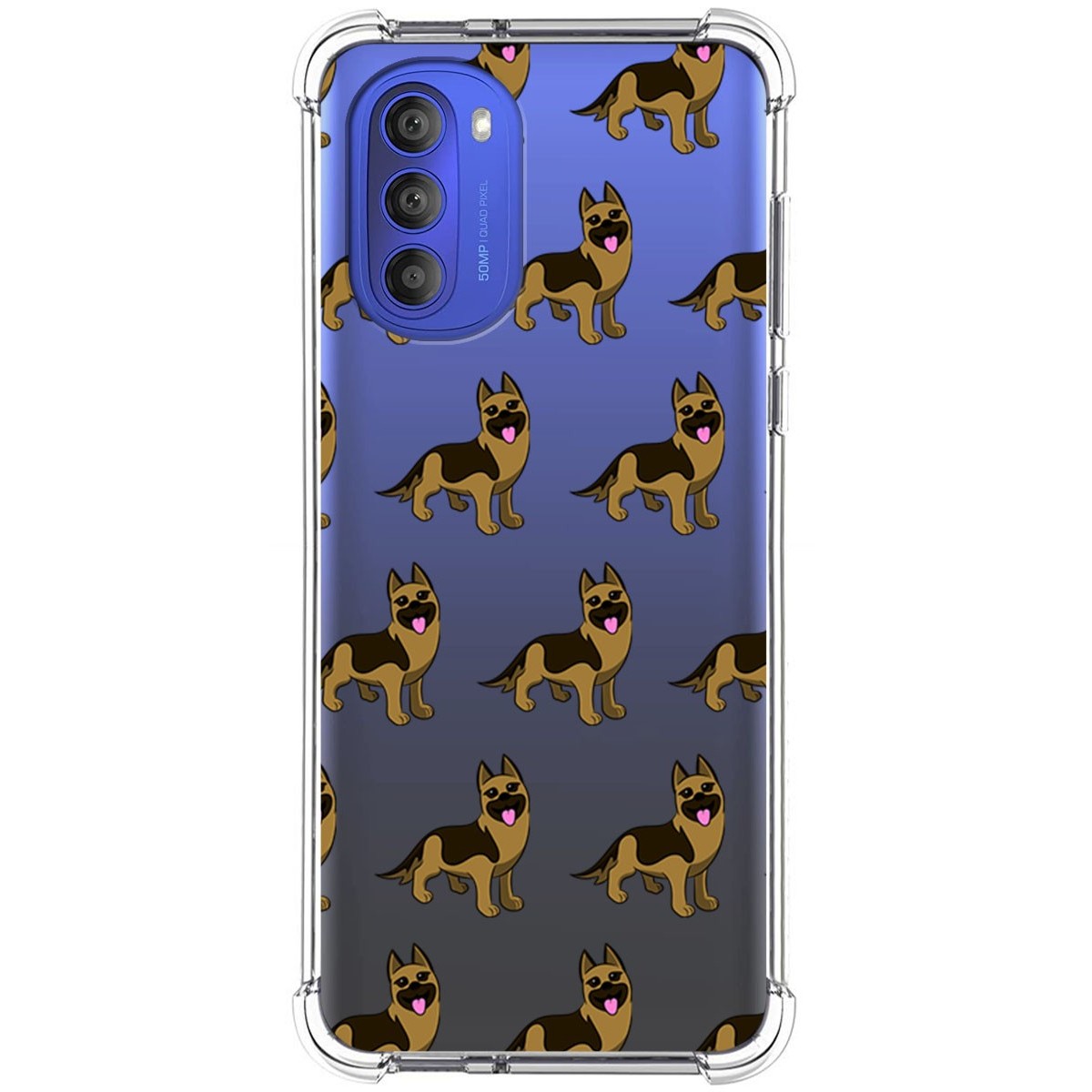 Funda Silicona Antigolpes para Motorola Moto G51 diseño Perros 09 Dibujos