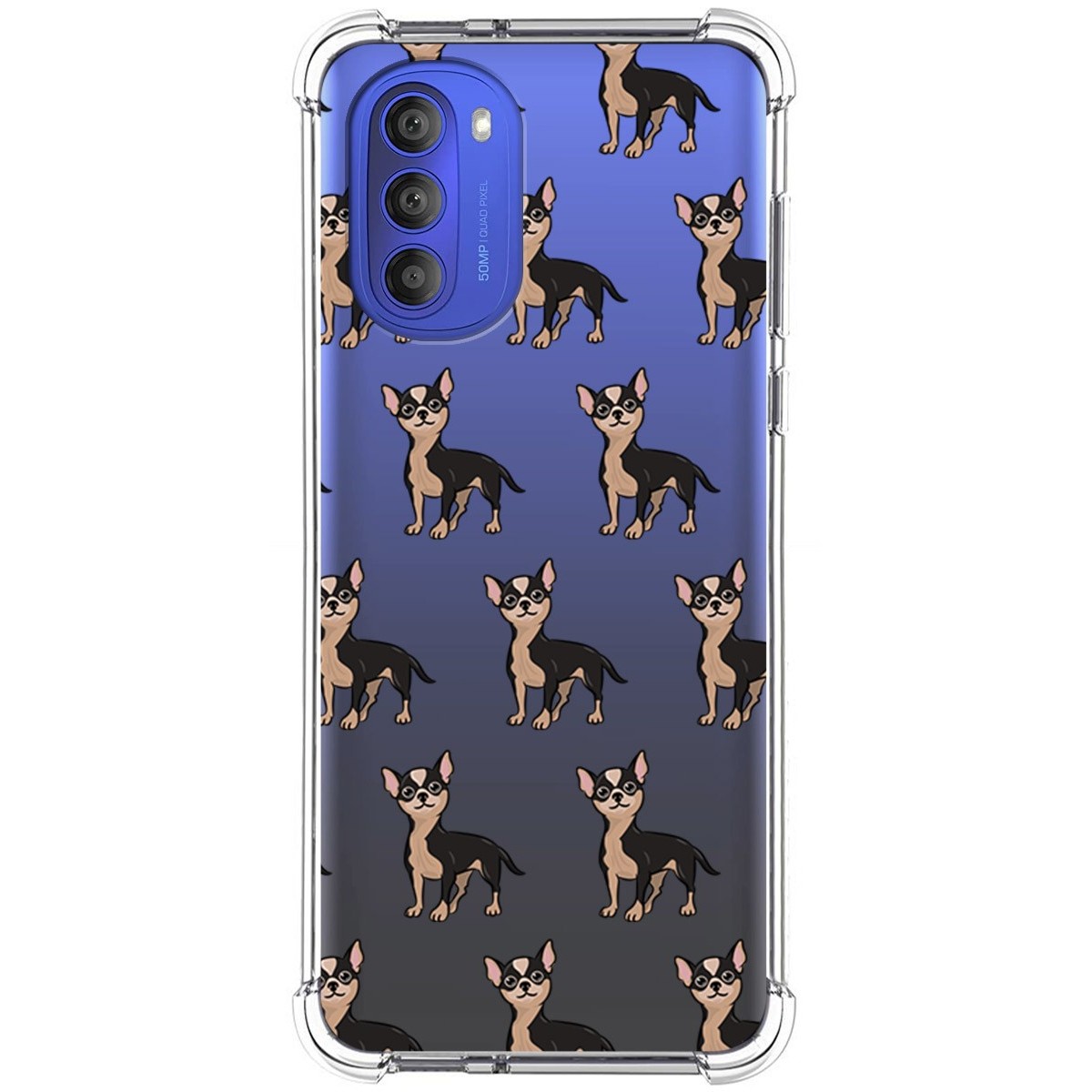 Funda Silicona Antigolpes para Motorola Moto G51 diseño Perros 11 Dibujos