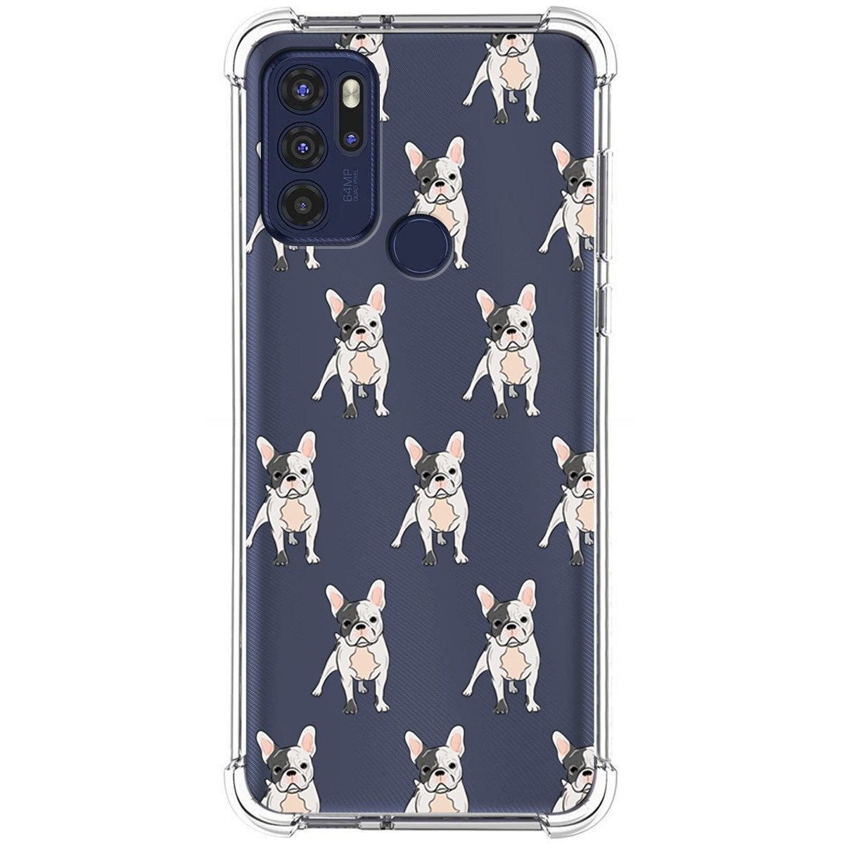 Funda Silicona Antigolpes para Motorola Moto G60s diseño Perros 12 Dibujos