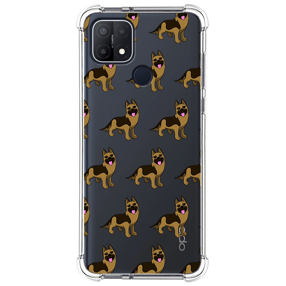 Funda Silicona Antigolpes para Oppo A15 diseño Perros 09 Dibujos