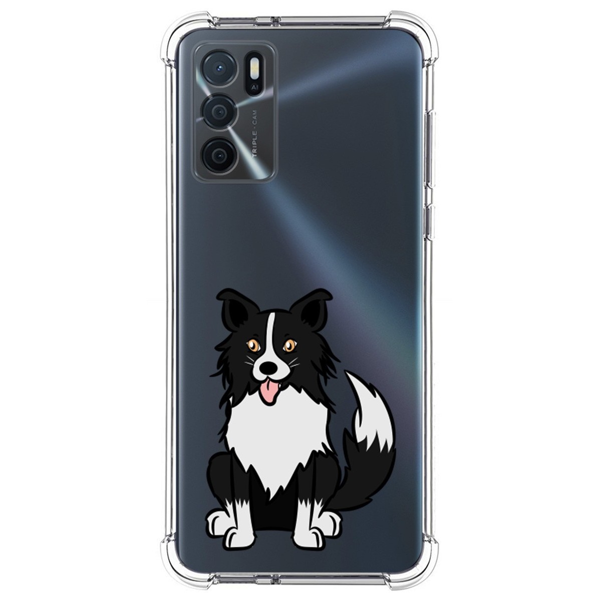Funda Silicona Antigolpes para Oppo A16 / A16s diseño Perros 01 Dibujos