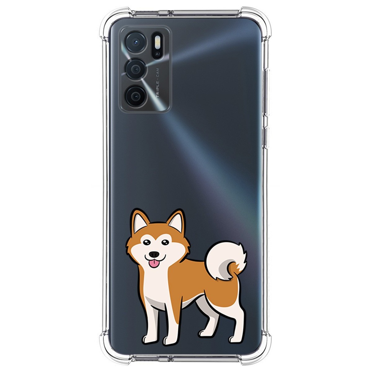 Funda Silicona Antigolpes para Oppo A16 / A16s diseño Perros 02 Dibujos