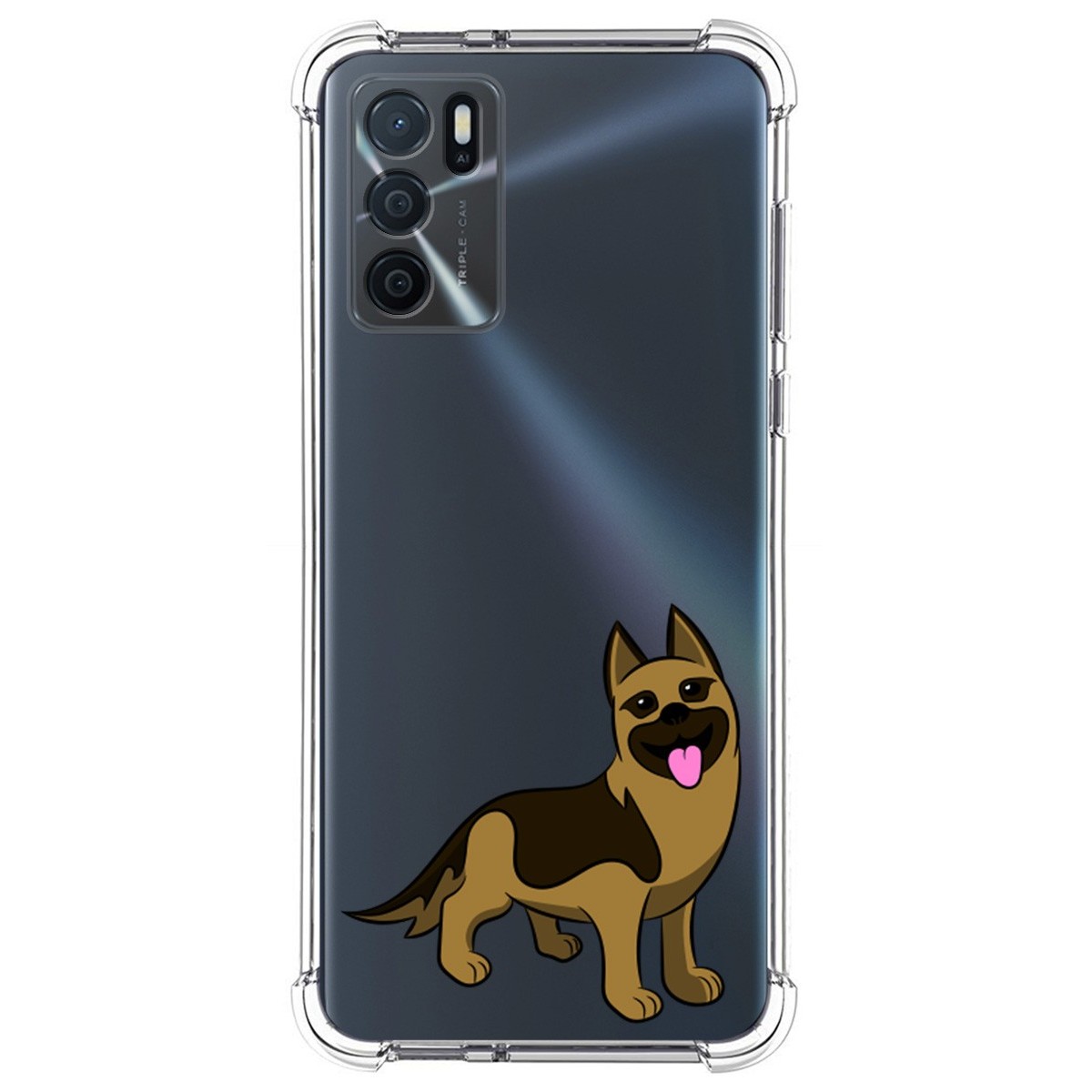 Funda Silicona Antigolpes para Oppo A16 / A16s diseño Perros 03 Dibujos