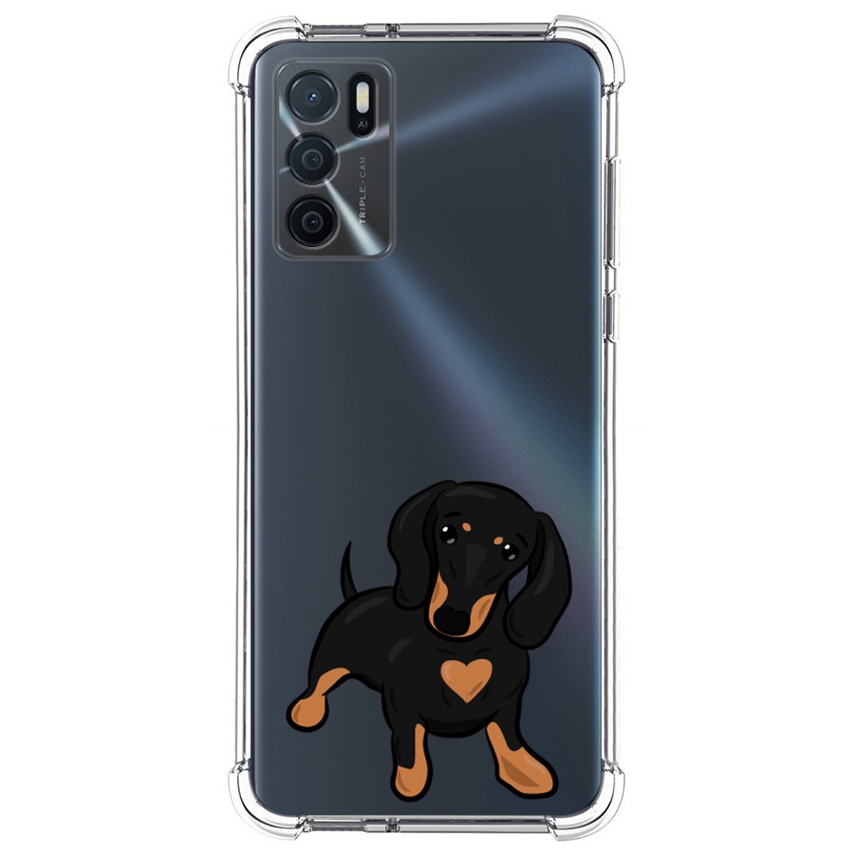 Funda Silicona Antigolpes para Oppo A16 / A16s diseño Perros 04 Dibujos