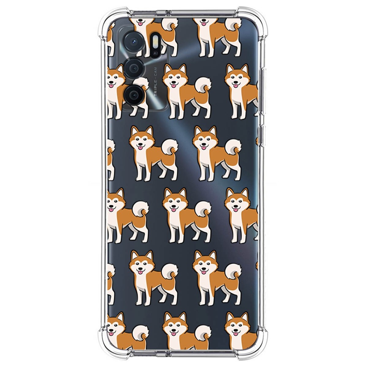 Funda Silicona Antigolpes para Oppo A16 / A16s diseño Perros 08 Dibujos