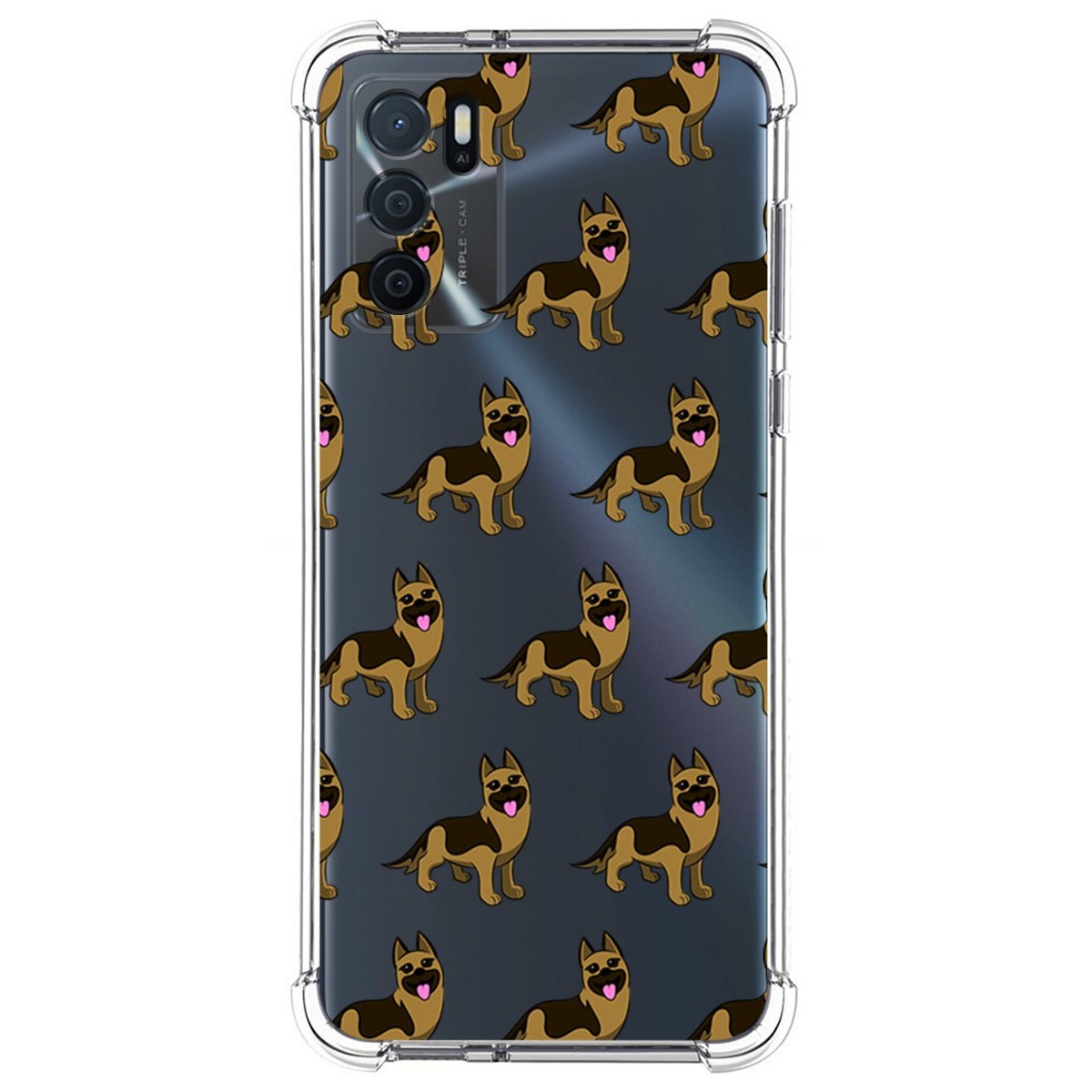 Funda Silicona Antigolpes para Oppo A16 / A16s diseño Perros 09 Dibujos
