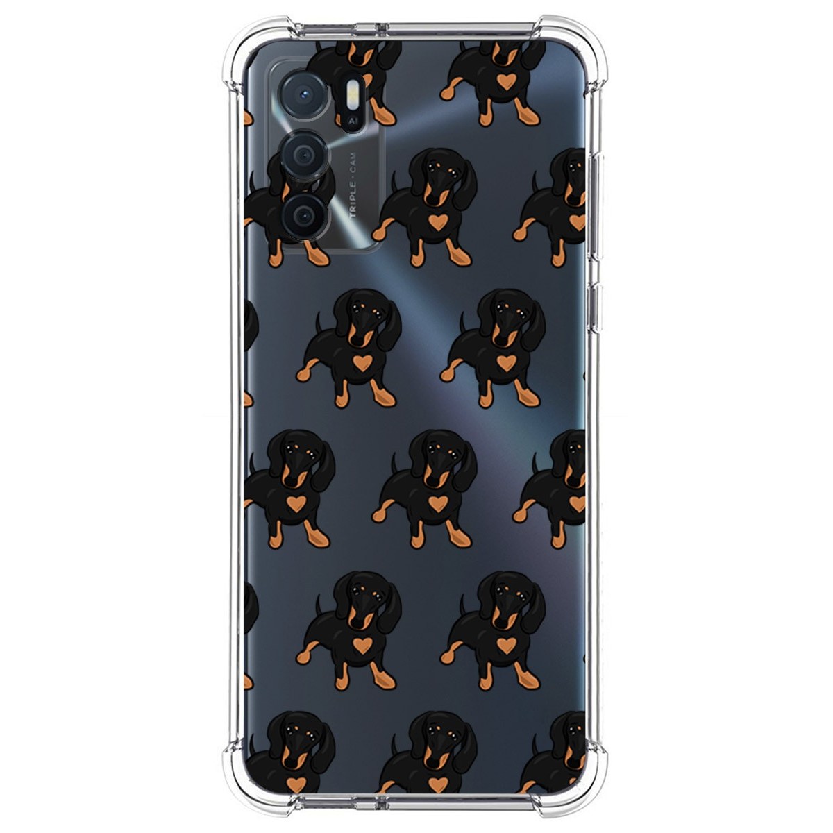 Funda Silicona Antigolpes para Oppo A16 / A16s diseño Perros 10 Dibujos