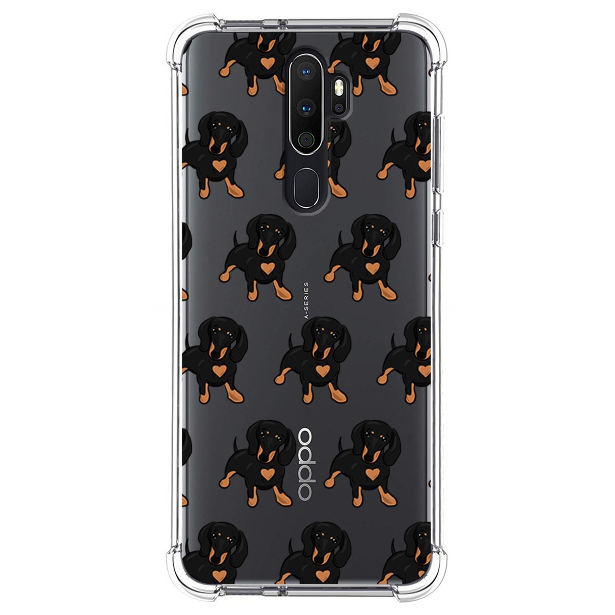 Funda Silicona Antigolpes para Oppo A5 2020 / A9 2020 diseño Perros 10 Dibujos