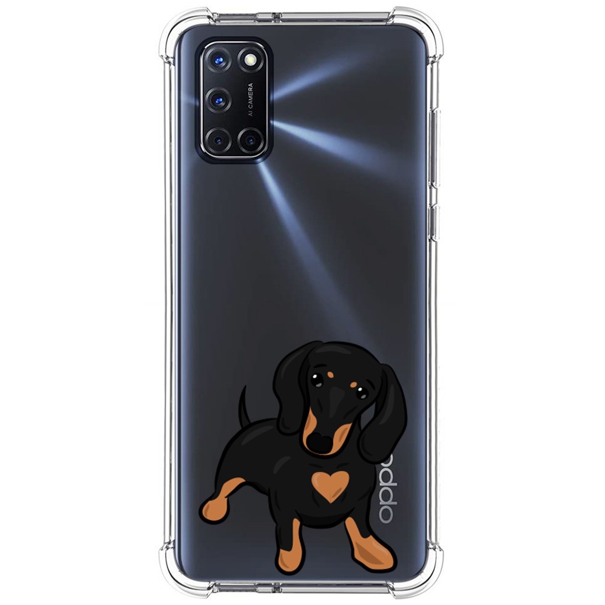 Funda Silicona Antigolpes para Oppo A52 / A72 diseño Perros 04 Dibujos