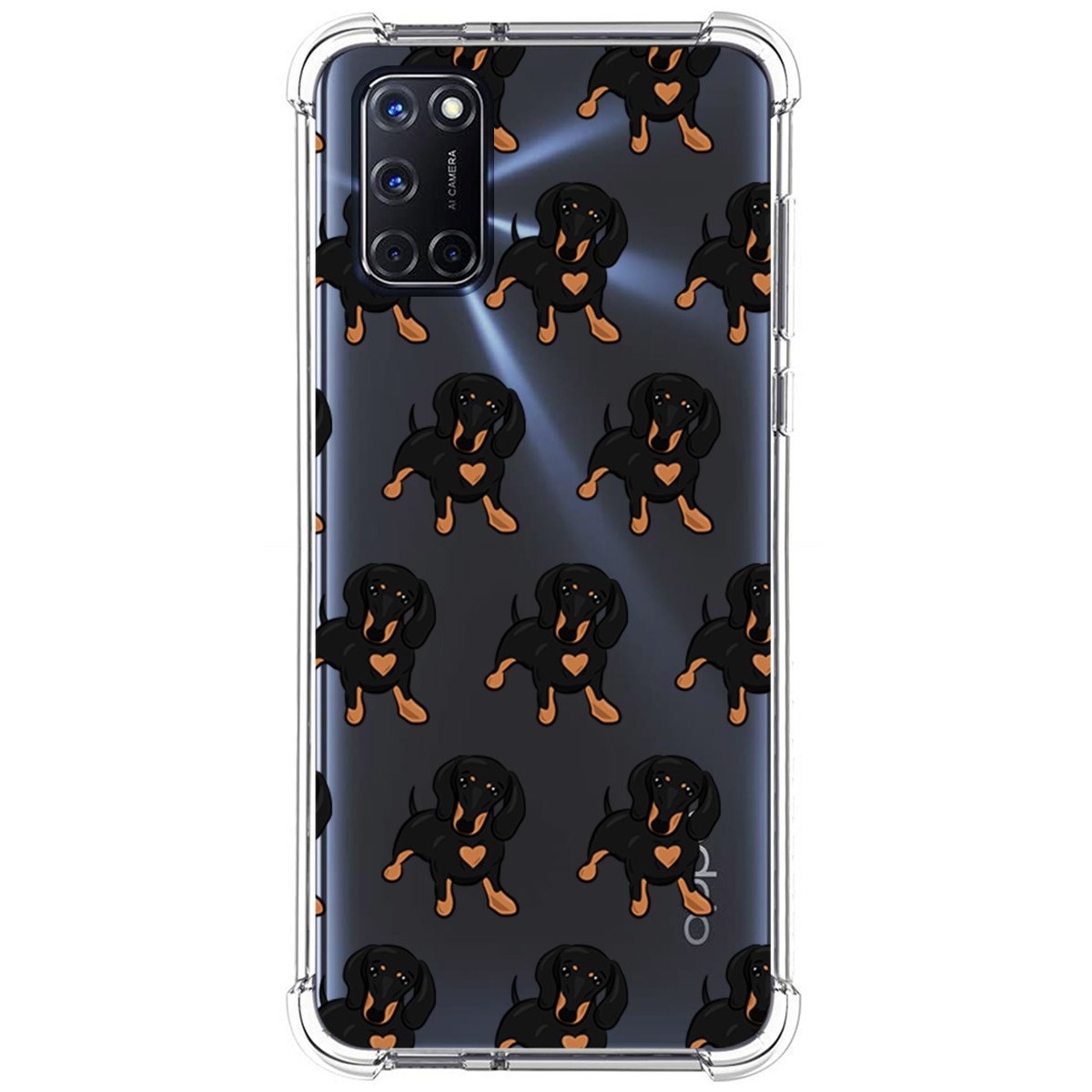 Funda Silicona Antigolpes para Oppo A52 / A72 diseño Perros 10 Dibujos
