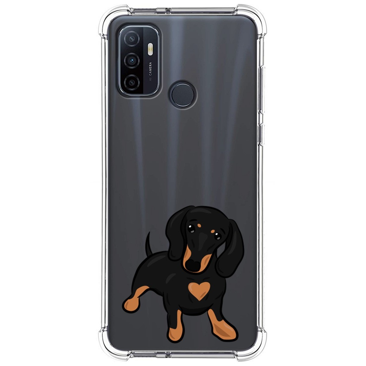 Funda Silicona Antigolpes para Oppo A53 / A53s diseño Perros 04 Dibujos