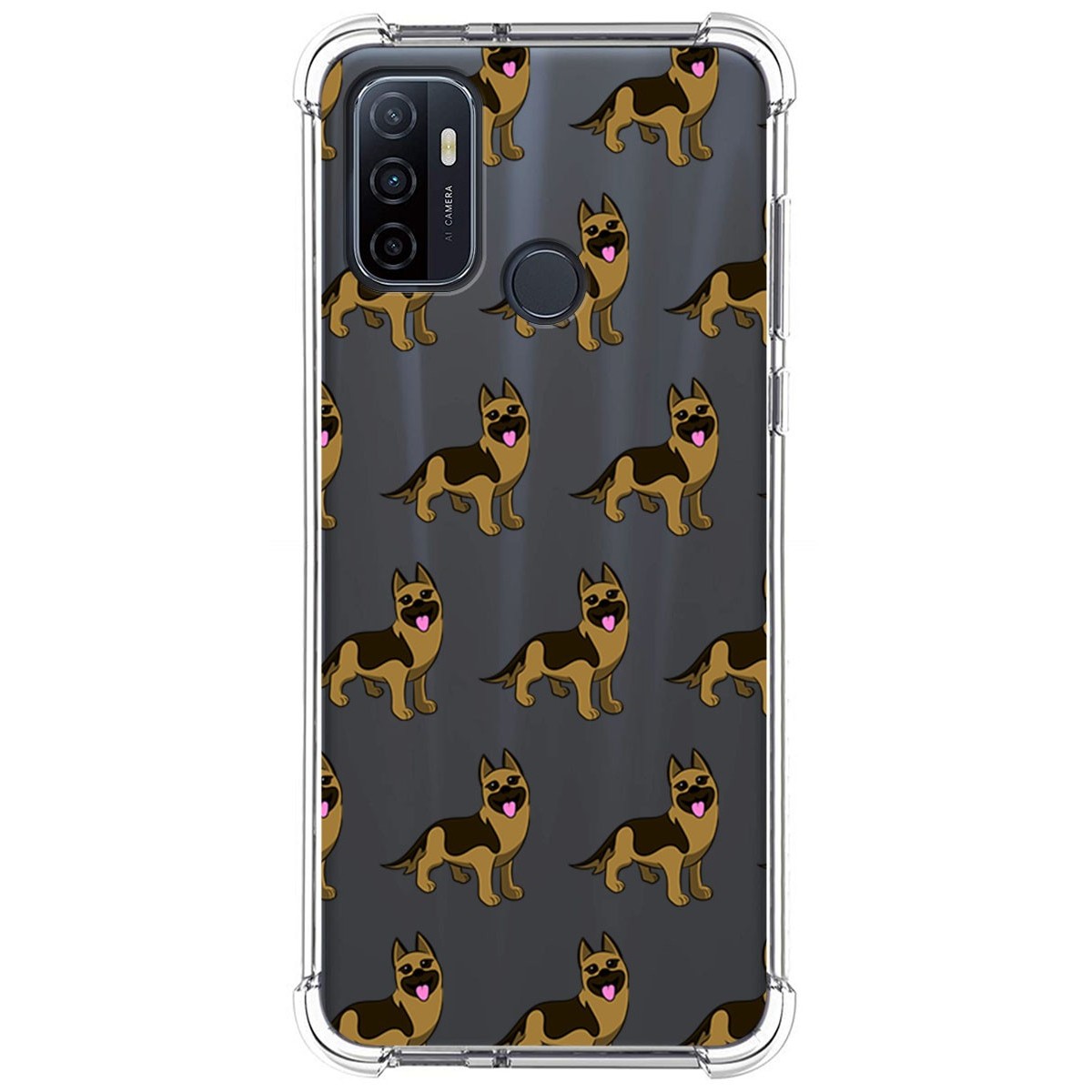 Funda Silicona Antigolpes para Oppo A53 / A53s diseño Perros 09 Dibujos