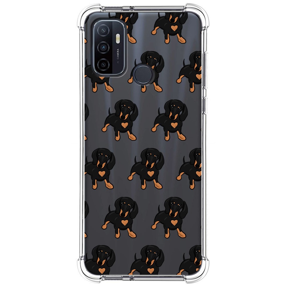 Funda Silicona Antigolpes para Oppo A53 / A53s diseño Perros 10 Dibujos